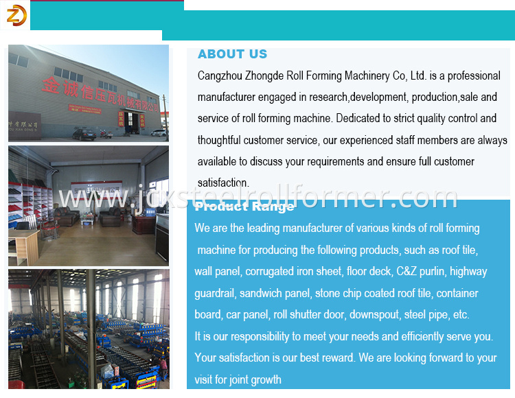 Metal Ridge Cap Tile Cold Roll Forming Machine